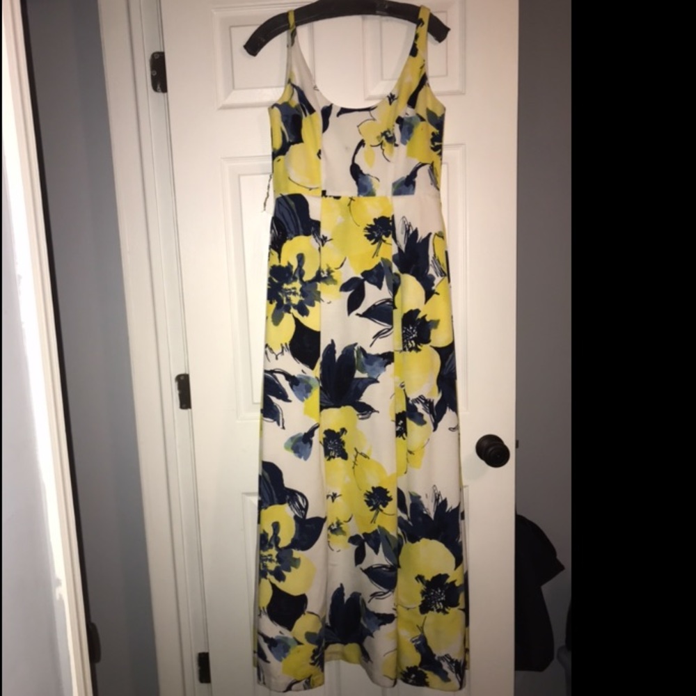 Ralph Lauren floral evening dress
